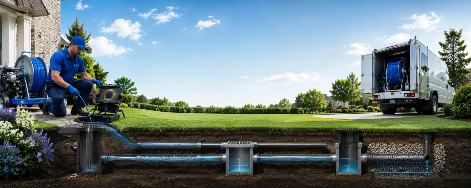 Outdoor drain cleaning information for Saint Marie, MT